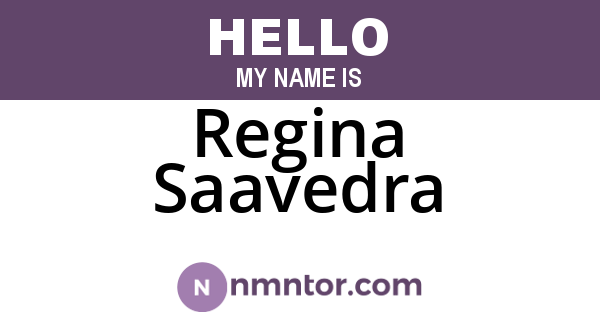 Regina Saavedra