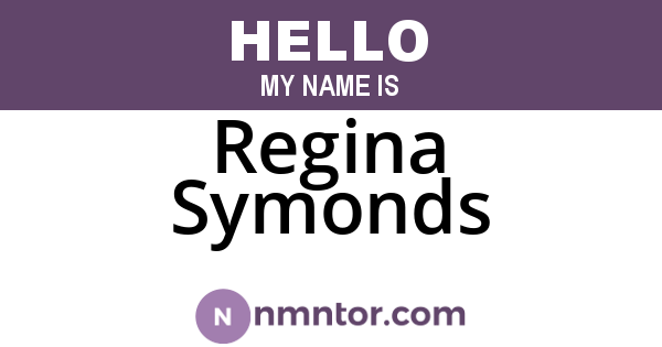 Regina Symonds
