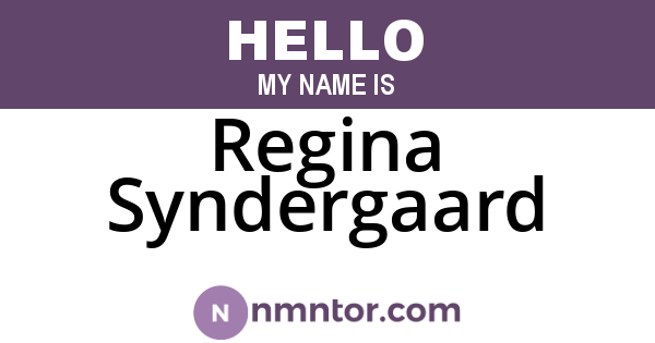 Regina Syndergaard