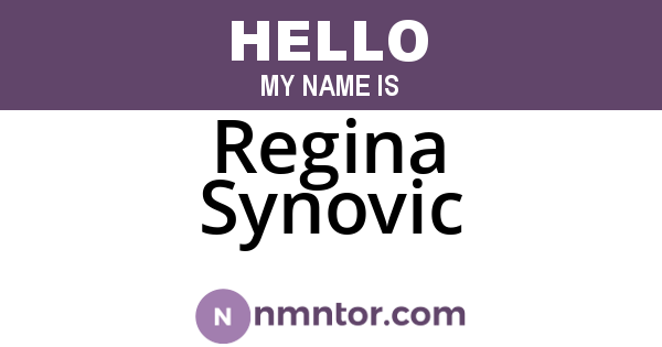 Regina Synovic