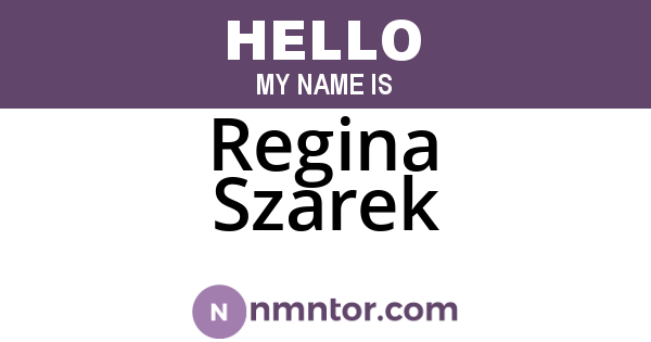 Regina Szarek