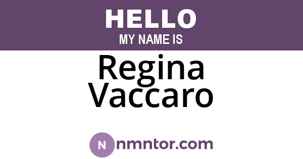 Regina Vaccaro