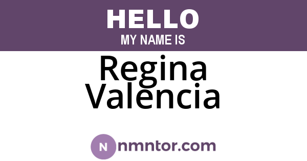 Regina Valencia