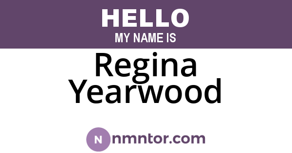 Regina Yearwood
