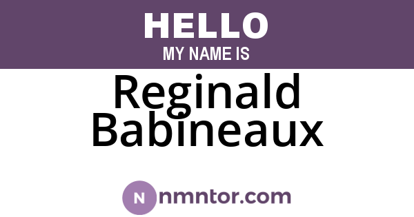 Reginald Babineaux
