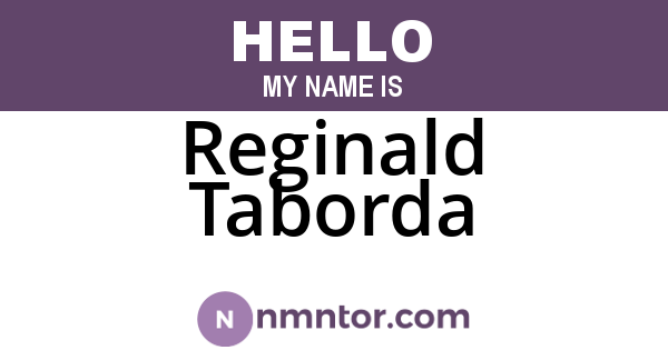 Reginald Taborda