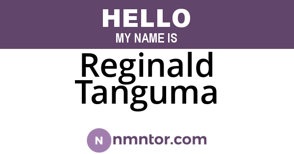 Reginald Tanguma