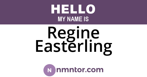 Regine Easterling