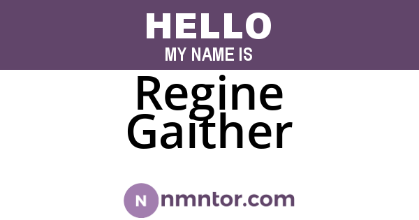 Regine Gaither