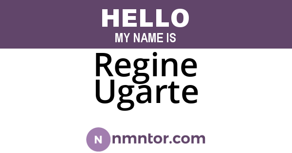Regine Ugarte