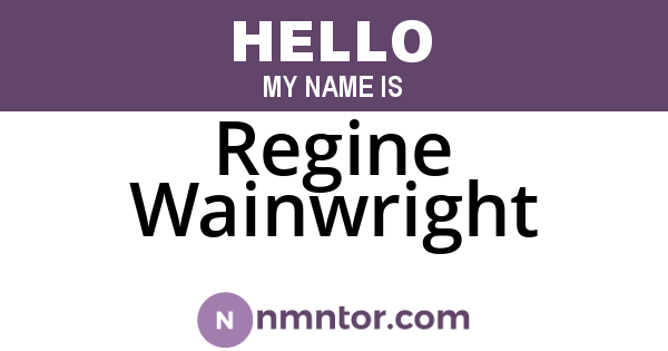 Regine Wainwright
