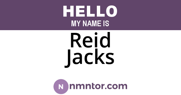Reid Jacks