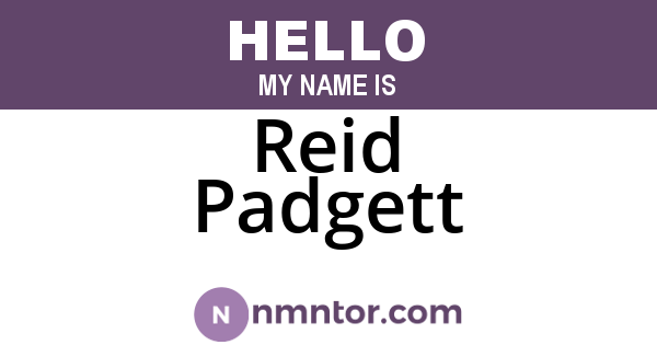 Reid Padgett