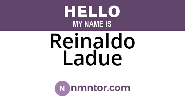 Reinaldo Ladue