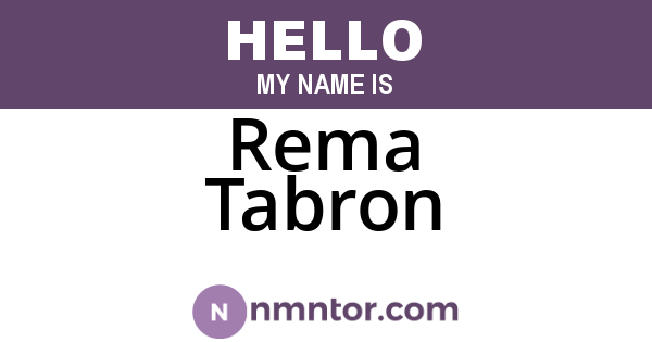 Rema Tabron