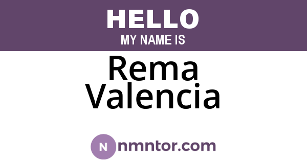 Rema Valencia