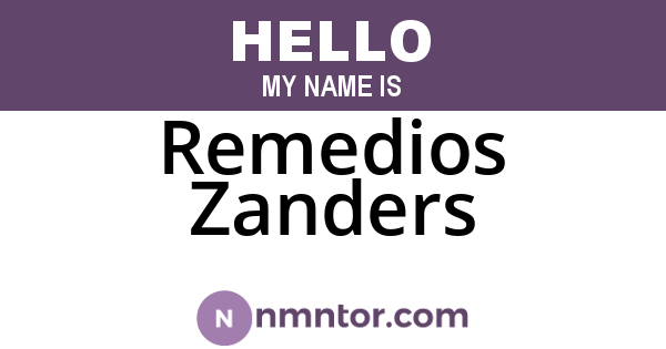 Remedios Zanders