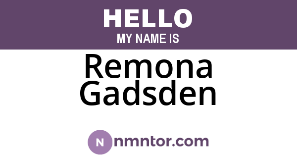 Remona Gadsden