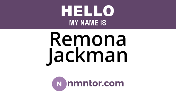 Remona Jackman
