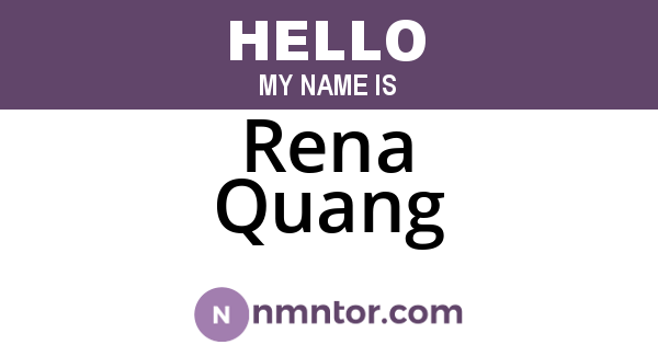 Rena Quang