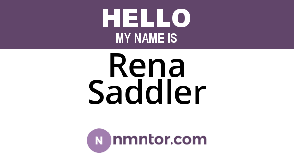 Rena Saddler
