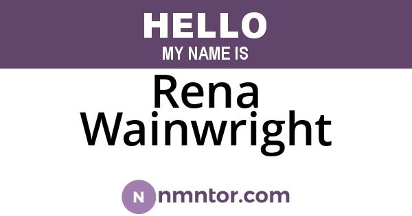 Rena Wainwright