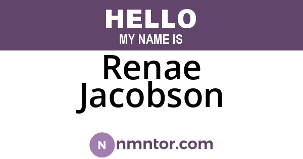 Renae Jacobson