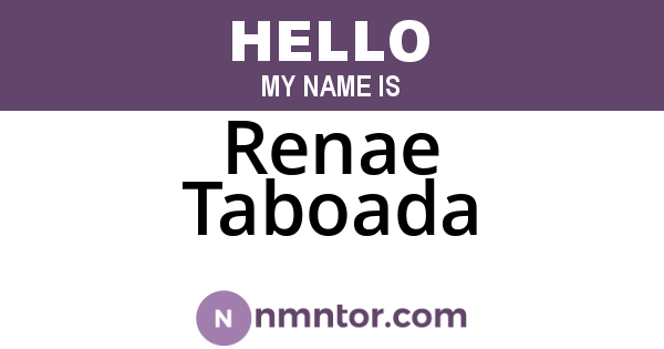 Renae Taboada