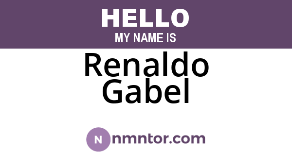 Renaldo Gabel