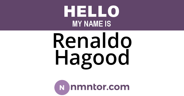Renaldo Hagood