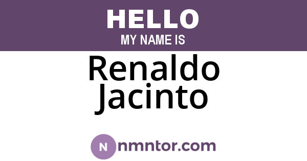 Renaldo Jacinto