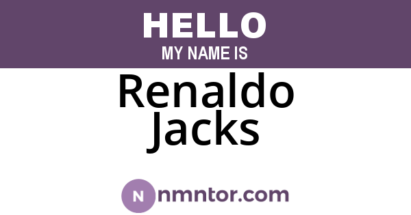 Renaldo Jacks