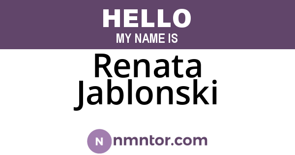 Renata Jablonski