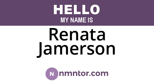 Renata Jamerson