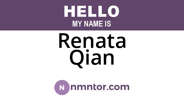 Renata Qian