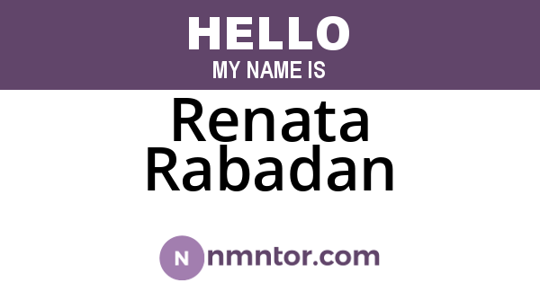 Renata Rabadan
