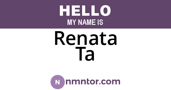 Renata Ta