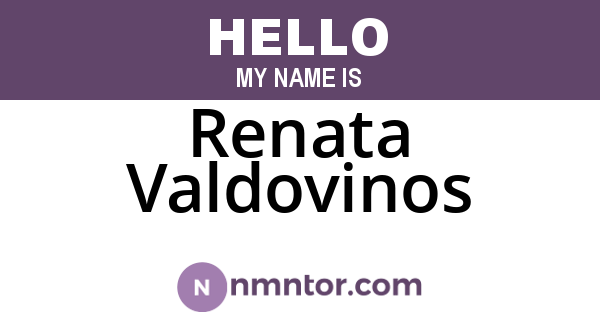 Renata Valdovinos
