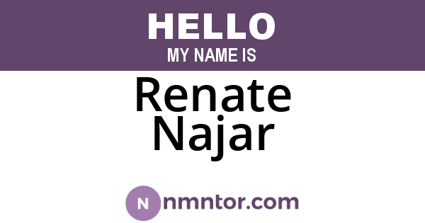 Renate Najar