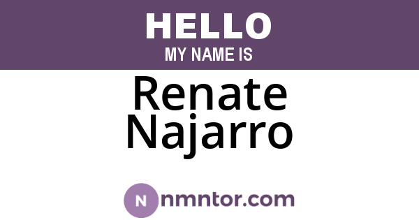Renate Najarro