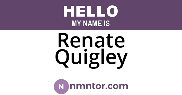 Renate Quigley