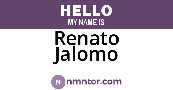 Renato Jalomo