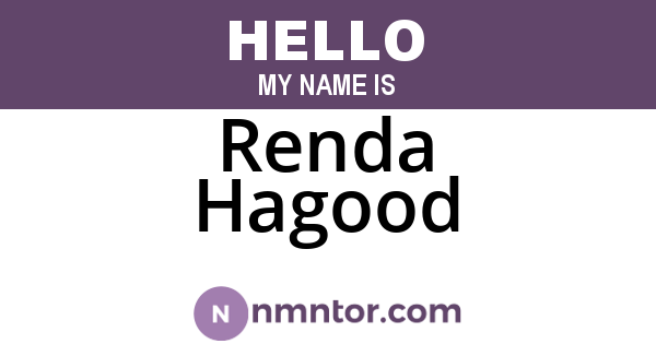 Renda Hagood