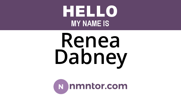 Renea Dabney