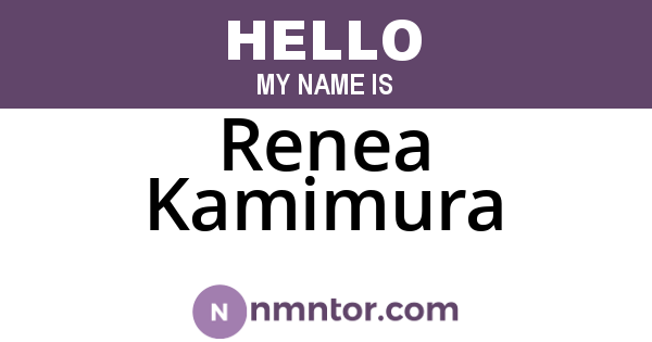 Renea Kamimura