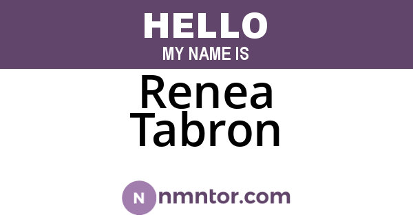 Renea Tabron