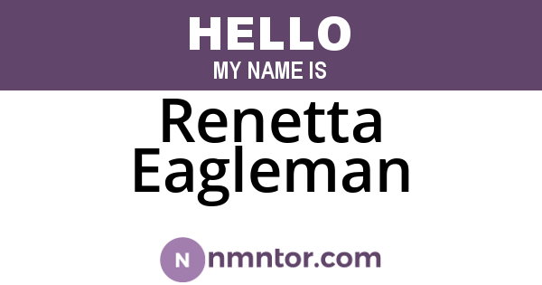 Renetta Eagleman