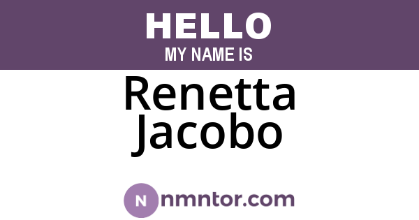 Renetta Jacobo