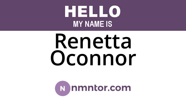 Renetta Oconnor