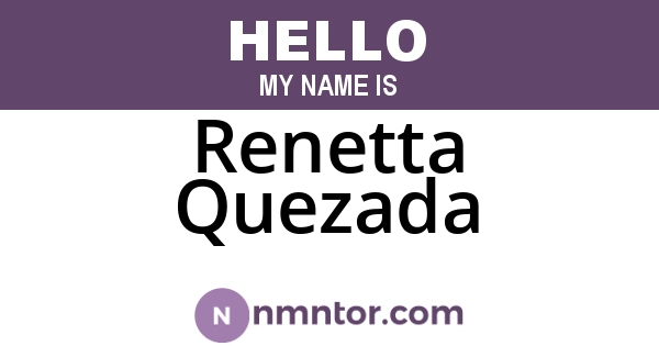 Renetta Quezada